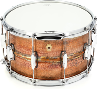 Ludwig LB508KR 14x08 Raw Hammered Bronze Snare