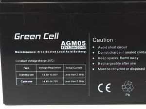 Green Cell AGM05 UPS-accu Sealed Lead Acid (VRLA) 12 V 7,2 Ah