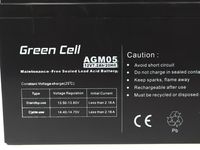 Green Cell AGM05 UPS-accu Sealed Lead Acid (VRLA) 12 V 7,2 Ah - thumbnail