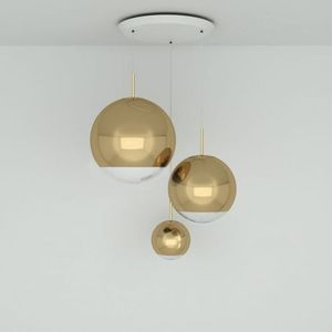 Tom Dixon Mirror Ball Range Round LED Hanglamp - Goud