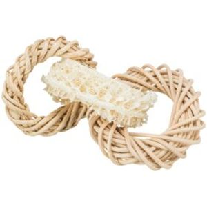 Trixie luffaring met rotan-en maÏsblad ring naturel (13X13 CM)