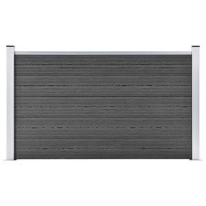 VidaXL Schuttingpaneel 180x105 cm hkc zwart
