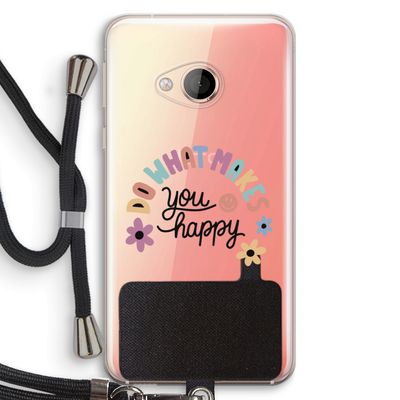 Happy days: HTC U Play Transparant Hoesje met koord