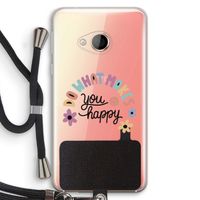 Happy days: HTC U Play Transparant Hoesje met koord