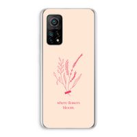 Where flowers bloom: Xiaomi Mi 10T 5G Transparant Hoesje