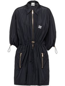 Miu Miu mini robe Technical Silk - Bleu