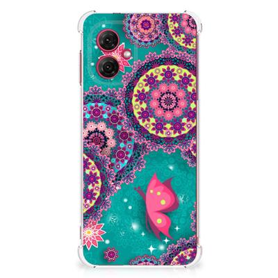 Motorola Moto G55 Back Cover Cirkels en Vlinders Motorola Moto G55 Back Cover Cirkels en Vlinders