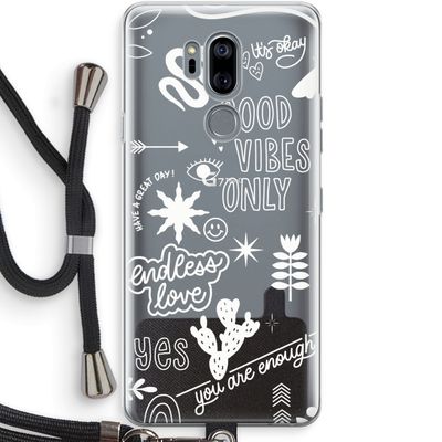 Good vibes: LG G7 Thinq Transparant Hoesje met koord