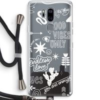 Good vibes: LG G7 Thinq Transparant Hoesje met koord