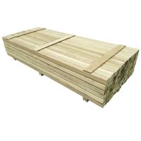 vidaXL 96 st Schuttingpalen 6x6x240 cm geïmpregneerd grenenhout - thumbnail