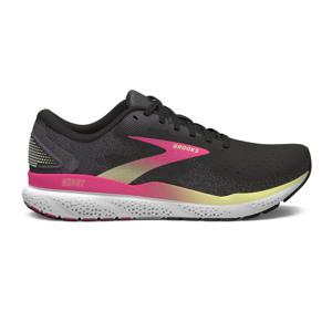 Brooks Ghost 16 hardloopschoenen zwart/wit/roze dames 39