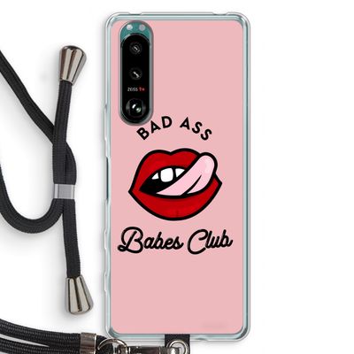 Badass Babes Club: Sony Xperia 5 III Transparant Hoesje met koord