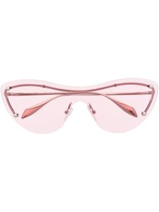 Alexander McQueen Eyewear lunettes de soleil à monture papillon - Argent