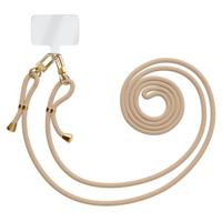 Universeel telefoonkoord met dubbele sluiting - Beige Universeel telefoonkoord met dubbele sluiting - Beige
