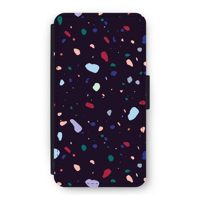 Dark Rounded Terrazzo: iPhone 11 Pro Flip Hoesje