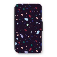 Dark Rounded Terrazzo: iPhone 11 Pro Flip Hoesje