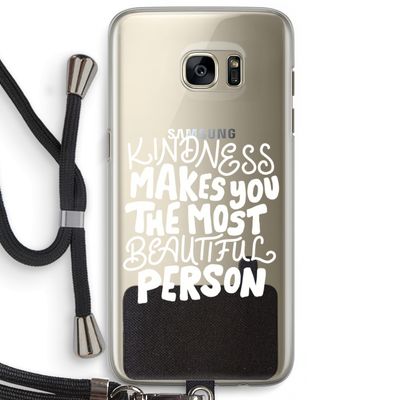 The prettiest: Samsung Galaxy S7 Edge Transparant Hoesje met koord