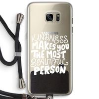 The prettiest: Samsung Galaxy S7 Edge Transparant Hoesje met koord