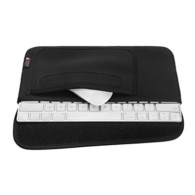 Draagbare stofdichte Cover opbergtas voor Apple Magic Mouse 2 en magische toetsenbord 2 (zwart)