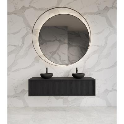 Onderkast Gliss Design Heronimus 140x45x35 cm 2 Laden Met Topplaat Black Veneer
