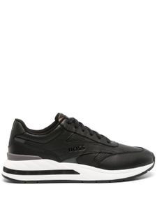 BOSS baskets Kurt en cuir - Noir