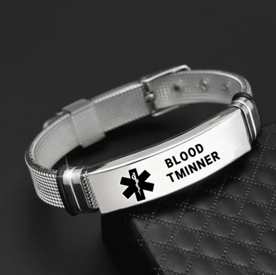 Armband bloedverdunner identificatie - Nieuw Sasha - Spiritueelboek.nl