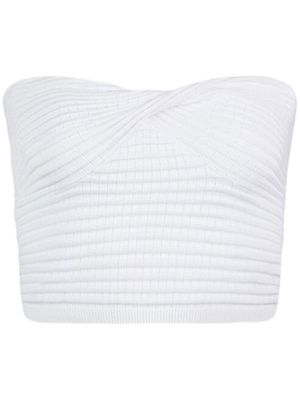 RTA haut bandeau Eugene nervuré - Blanc