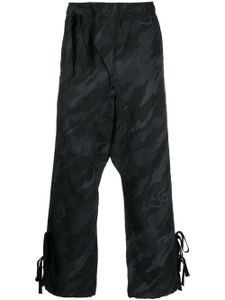 Maharishi pantalon de jogging Shinobi à motif camouflage - Noir