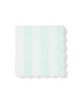 HEMA Servetten 24x24cm papier strepen blauw - 20 stuks (blauw)