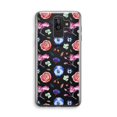 Bloemetjes: Samsung Galaxy J8 (2018) Transparant Hoesje