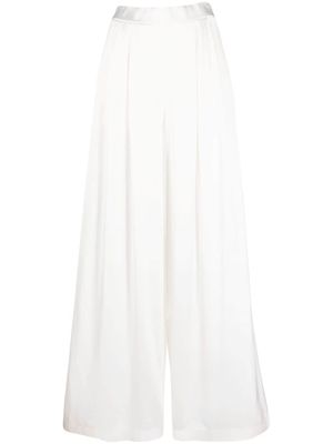 Fabiana Filippi pantalon ample à plis - Blanc