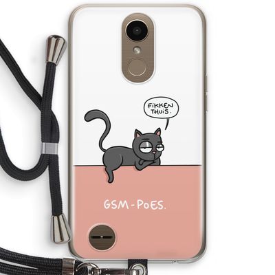 GSM poes: LG K10 (2017) Transparant Hoesje met koord