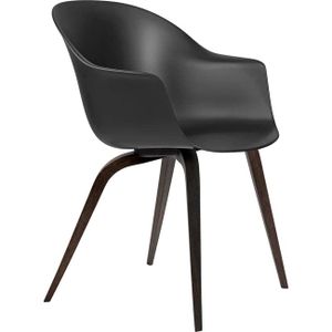 Gubi Bat eetkamerstoel zwart hout Black