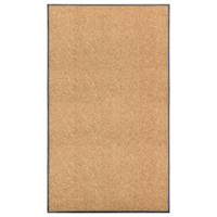VidaXL Deurmat wasbaar 90x150 cm crème