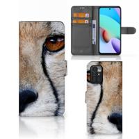 Xiaomi Redmi 10 | Telefoonhoesje | Met pasjeshouder | Cheetah