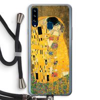 Der Kuss: Samsung Galaxy A20s Transparant Hoesje met koord