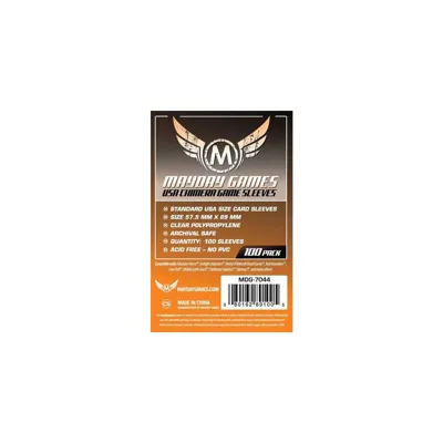 USA Chimera Game Sleeves 57.5x89 mm (100 pack) (Orange)