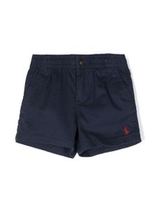 POLO RALPH LAUREN KIDS short en coton à logo brodé - Bleu