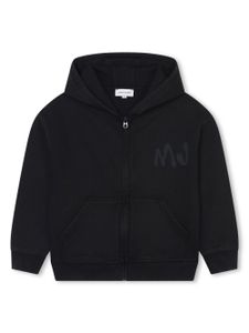 Marc Jacobs Kids hoodie zippé à logo imprimé - Noir