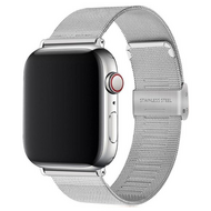 Milanese Loop bandje - Zilver - Geschikt voor Apple Watch 42mm / 44mm / 45mm / 49mm - thumbnail