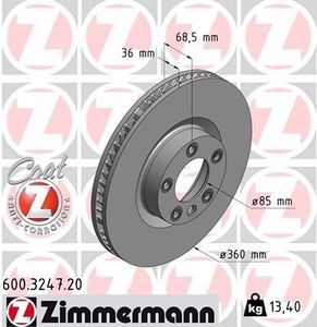 Remschijf Coat Z 600324720