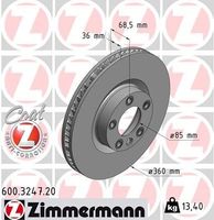 Remschijf Coat Z 600324720