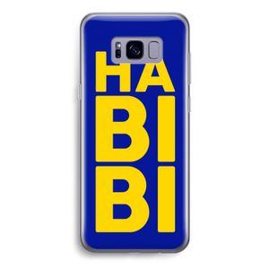 Habibi Blue: Samsung Galaxy S8 Transparant Hoesje