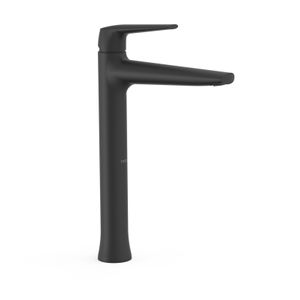 Wastafelkraan Tres Fuji | Opbouw | Mengkraan | Hoog model | 1-hendel | Zwart mat