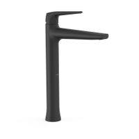 Wastafelkraan Tres Fuji | Opbouw | Mengkraan | Hoog model | 1-hendel | Zwart mat