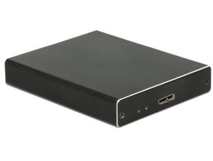 DeLOCK 2x M.2 Key B SATA > SuperSpeed USB 10 Gbps (USB 3.1 Gen 2) met RAID externe behuizing Micro-USB-B 3.1