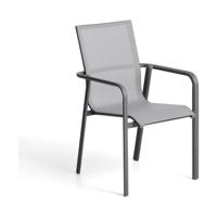 Kave Home Canea tuinstoel Grijs grafiet