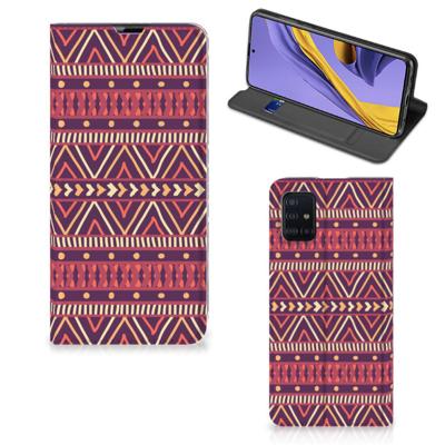 Samsung Galaxy A51 | Hoesje met Magneet | Aztec Paars