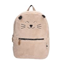 Zebra Trends Girls Rugzak Teddy Cat creme - thumbnail