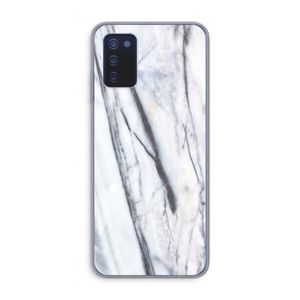 Gestreepte marmer: Samsung Galaxy A03s Transparant Hoesje